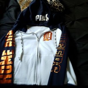 Vs pink Detroit Tigers hoodie sequin